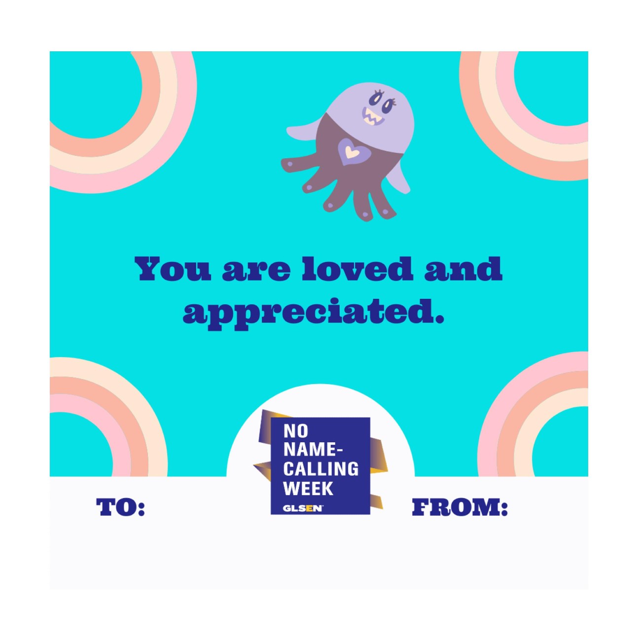 No Name-Calling Week Poster Design