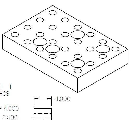 Machining Project blueprint Modular Fixture Plate
