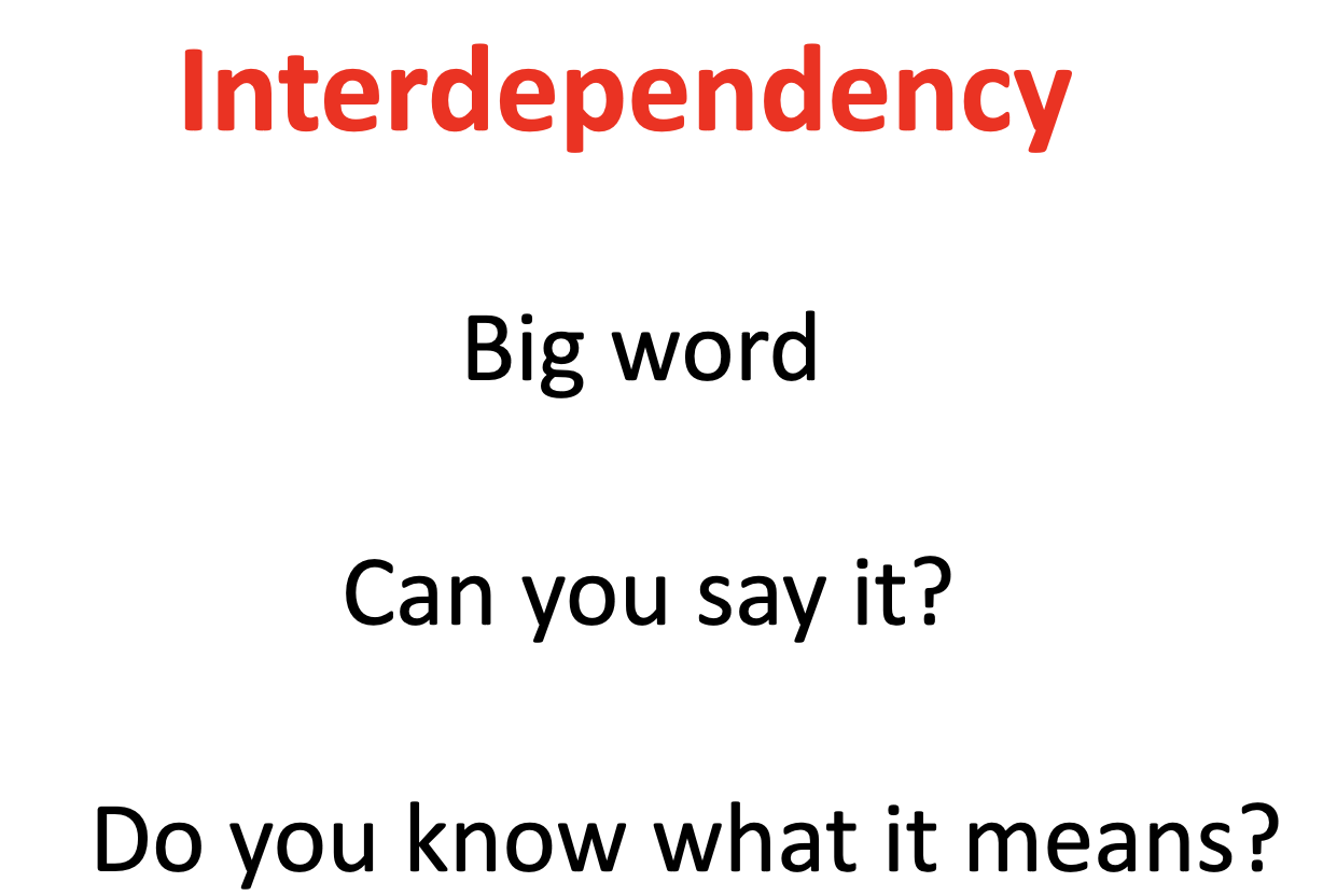 INTERDEPENDENCY