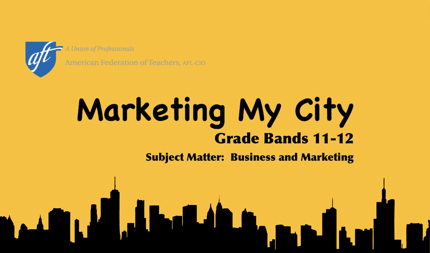 Project-Based Learning: Marketing My City