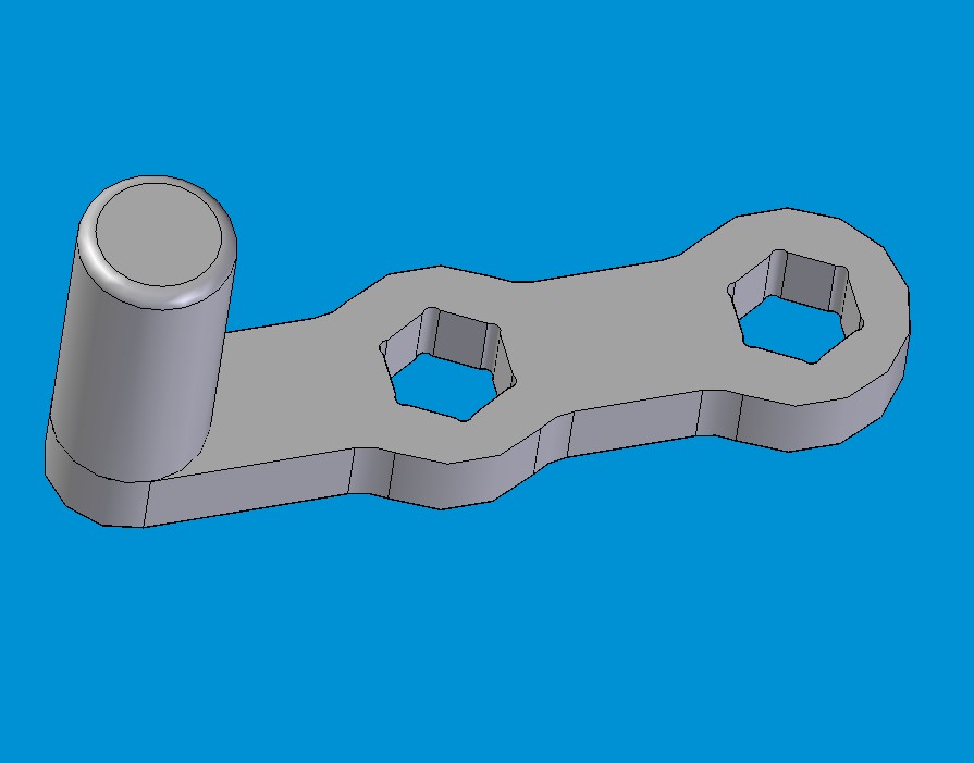 Vise Handle Speed CNC machining Project blue print