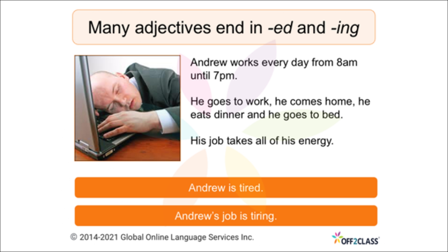 Adjectives Ending in -ed And -ing: A Free Lesson Plan For ESL Teachers
