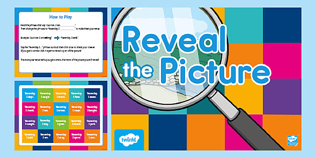 Irregular Past Tense Verbs Reveal the Picture PowerPoint