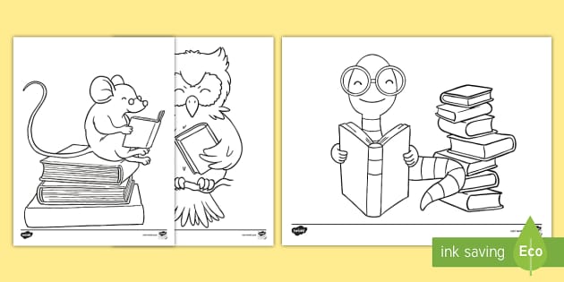 Let's Read, America! Coloring Sheets