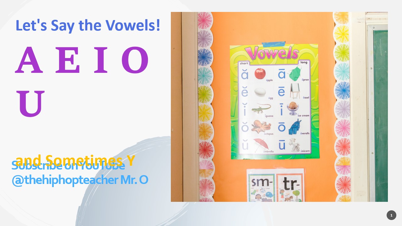 Say AEIOU and Sometimes Y!