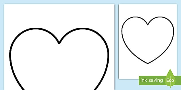 Blank Heart Template