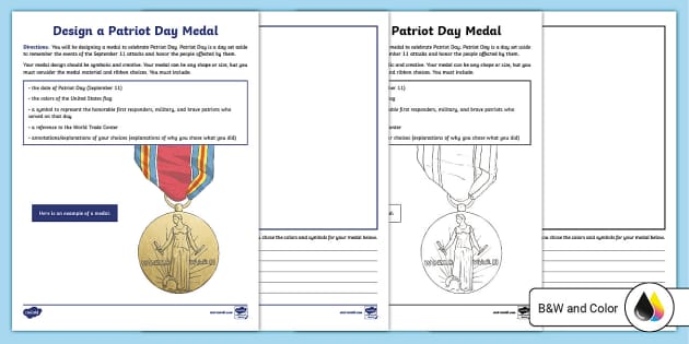 Design a Patriot Day Medal