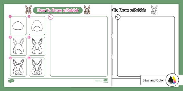 How To Draw a Rabbit Art Activity