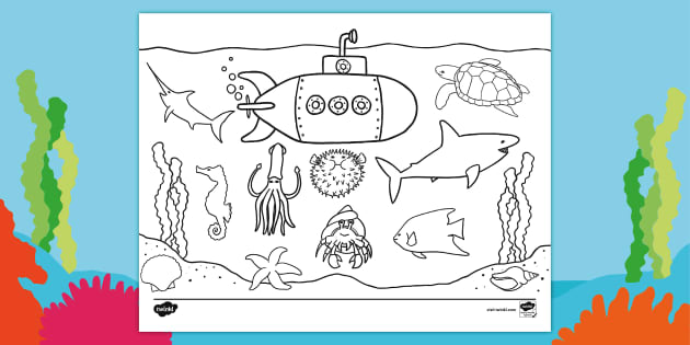 Under the Sea Coloring Sheet