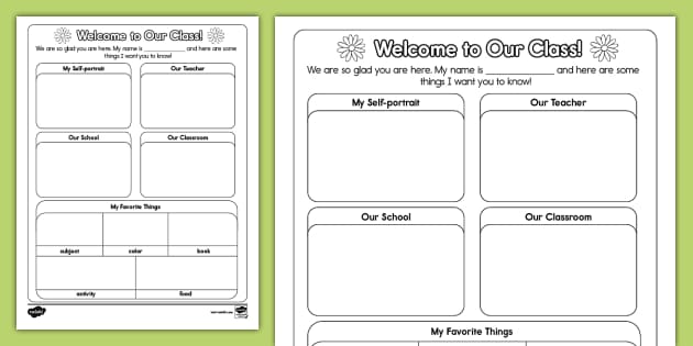 Meet Your New Classmates - New Student Activity