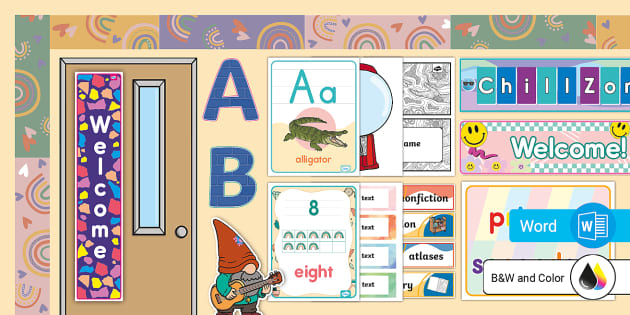 Back to School Classroom Setup Pack for Elementary School