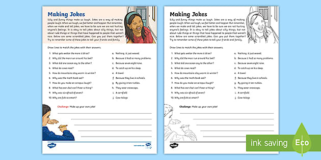 Making Jokes Activity
