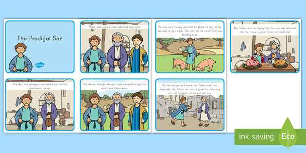 The Prodigal Son Story Sequencing Cards