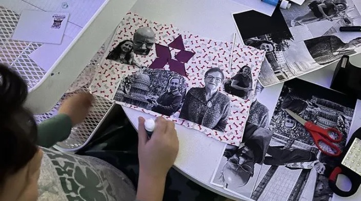 Collages helped connect students to math concepts, family and culture.