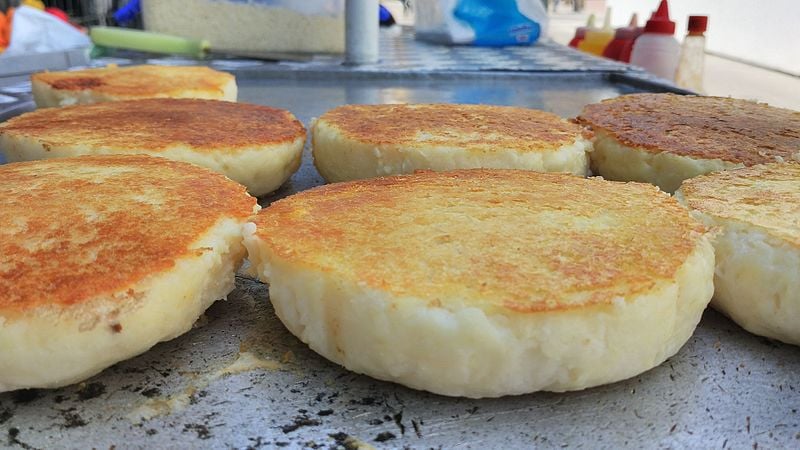 The cooking project-Colombian arepas