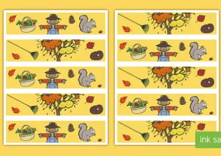 Harvest Bulletin Board Borders