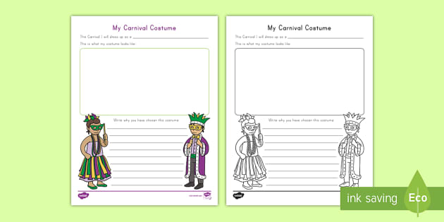 Design a Carnival Costume Activity