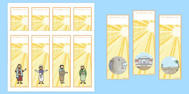 The Conversion of Saul Editable Bookmarks