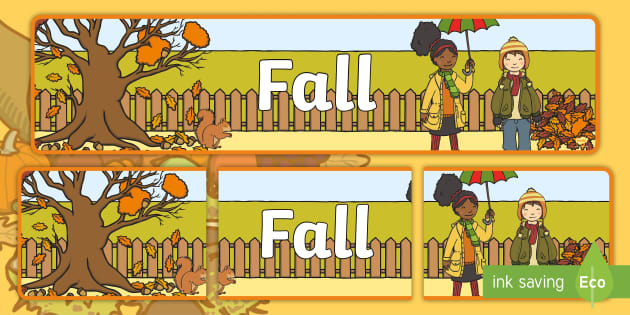 Fall Decorative Banner