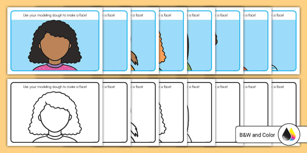 Faces Modeling Dough Mats