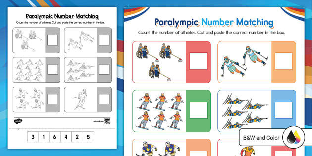 Winter Paralympics Number Match-Up
