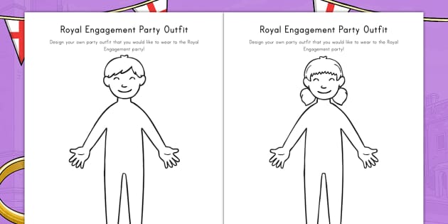 Royal Engagement Party Outfit Worksheets