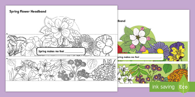 Spring Flower Headband