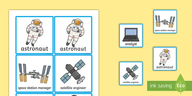 Space Station Dramatic Play Badges