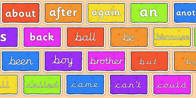 Word Wall Vocabulary On Bricks