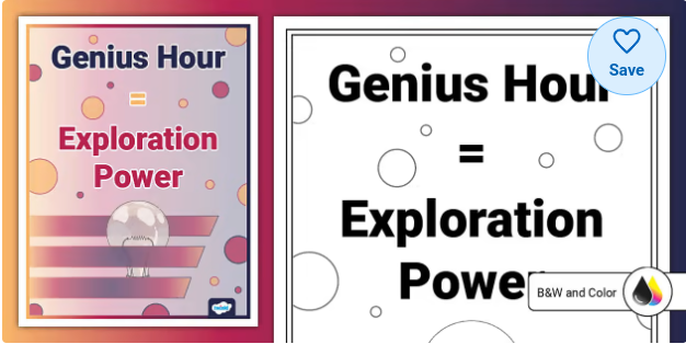 Genius Hour Poster