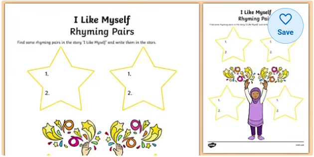 I Like Myself Rhyming Pairs