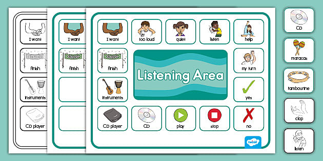 Listening Area Communication Board