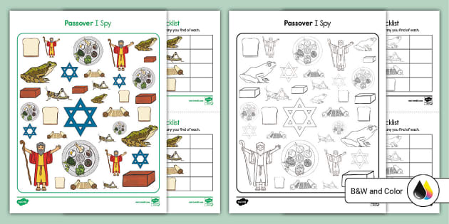 Passover I Spy Activity