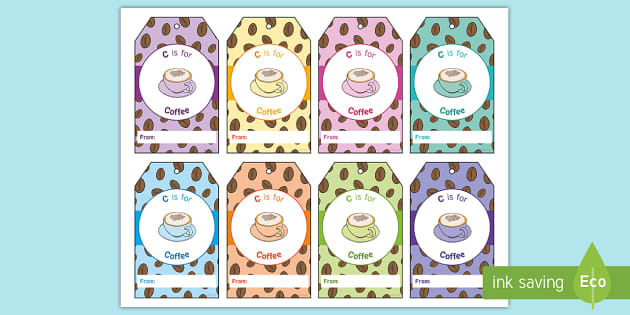 Teacher Appreciation – 'C is for Coffee' Gift Tags