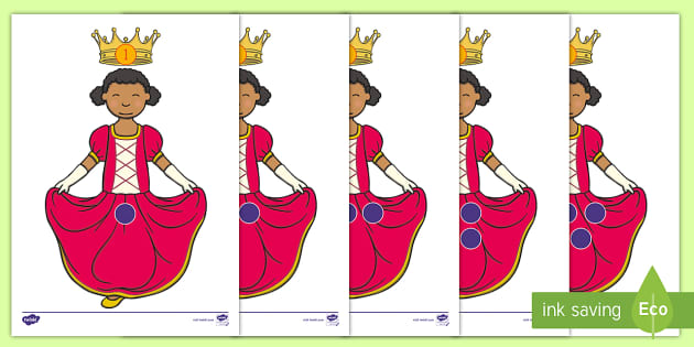 Princess Number Matching Activity