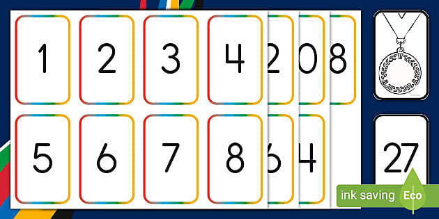 Find the Medal Number Recognition Game