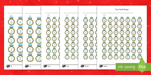 Five Gold Rings Activity