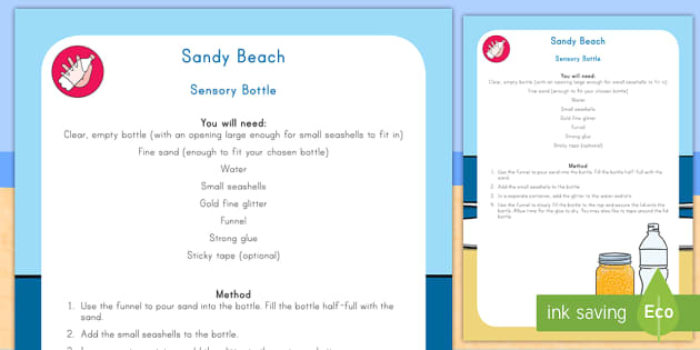 Sandy Beach Sensory Bottle