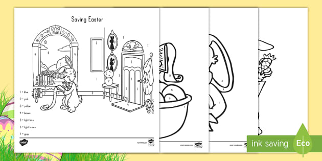 Saving Easter Color by Number