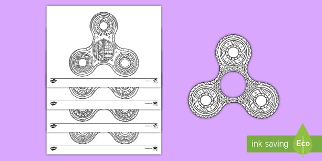 Fidget Spinner Mindfulness Coloring Sheets