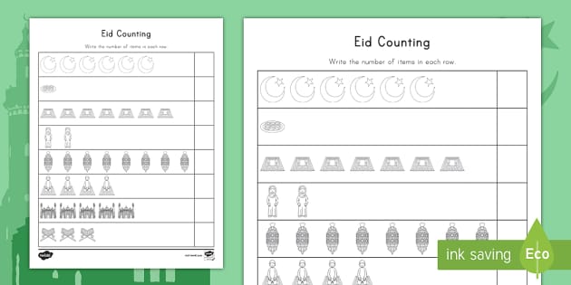 Eid Counting Activity
