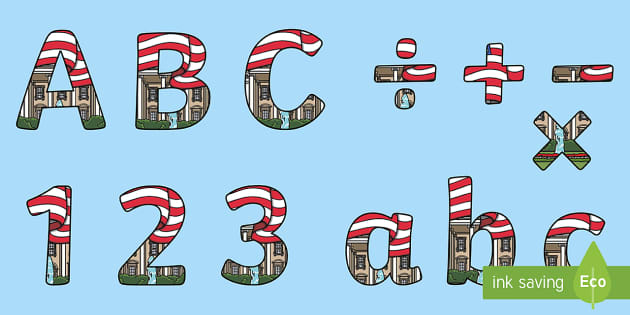 Presidents Day Bulletin Board Letters and Numbers