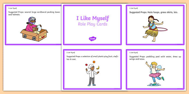 I Like Myself Super Silly Me Role Play Cards