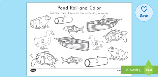 Pond Roll and Color Activity
