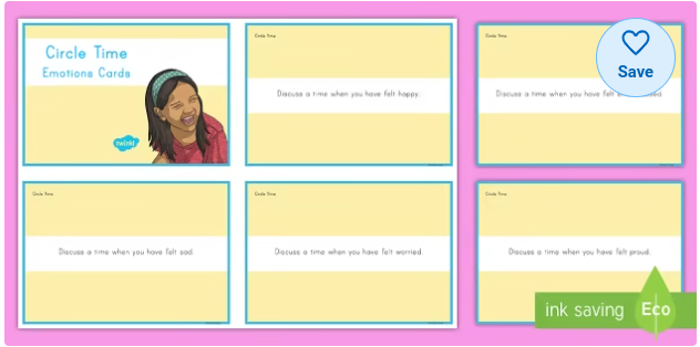 Mindful Me: Circle Time Emotion Cards