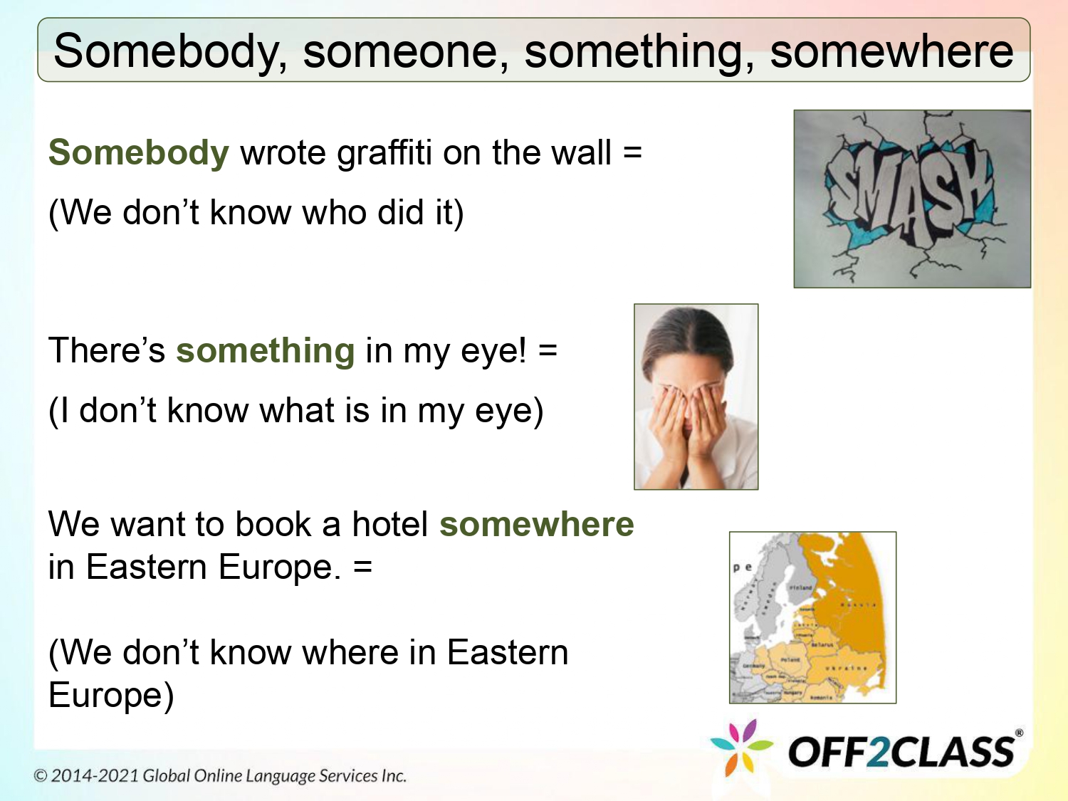 Somebody, Something – Free ESL Lesson Plan 
