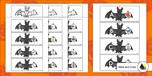 Halloween Beginning Sounds Matching Puzzle