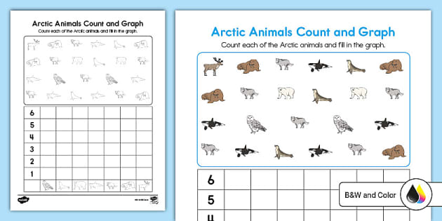 Arctic Animals Count and Graph Activity