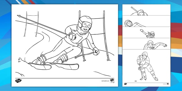 Winter Olympics Coloring Sheets