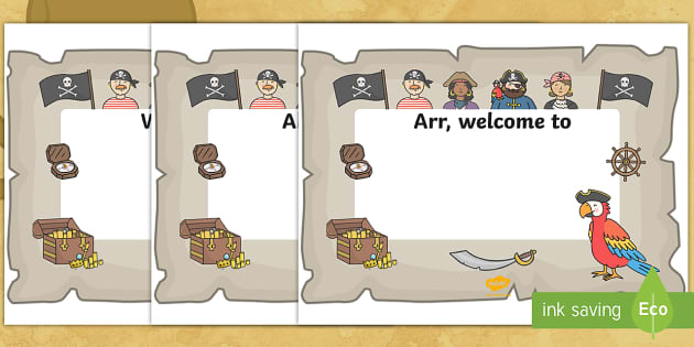 Pirate Welcome Signs